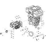 Engine, Gearbox & Pump Assembly <br />(PWX 15/250 Yanmar)